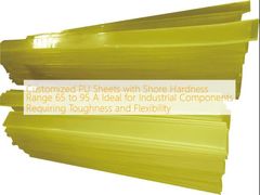 Dostosowane arkusze PU o zakresie twardości Shore'a od 65 do 95 A, idealne do komponentów przemysłowych wymagających wytrzymałości i elastyczności