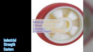 Koła samonastawne z PU o dużej wytrzymałości. Wytrzymałość przemysłowa
