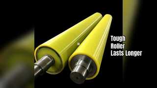 Wytrzymały wałek z PU zapewnia dłuższą odporność na ścieranie